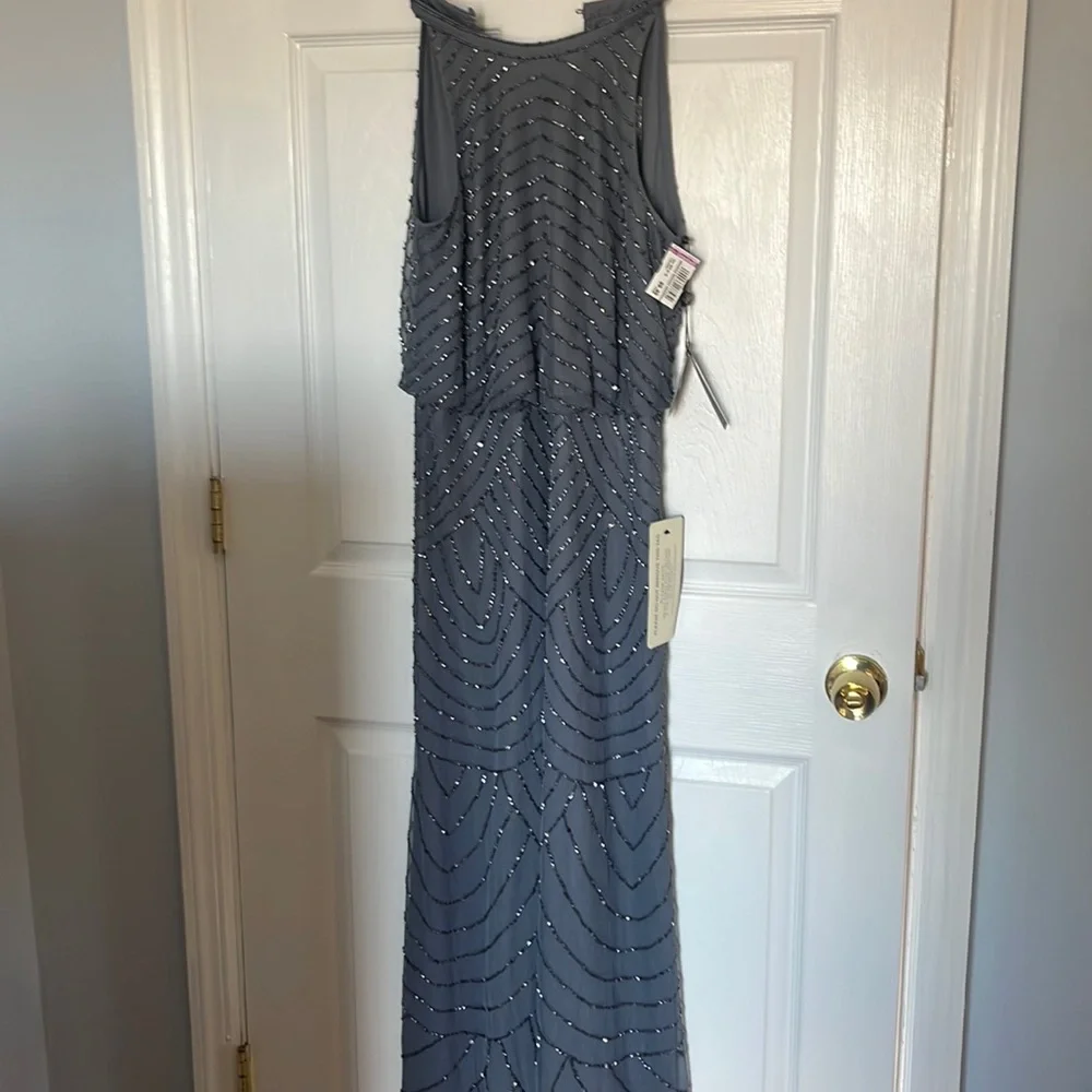 Adrianna Papell beaded gown. Size 6 . NWT